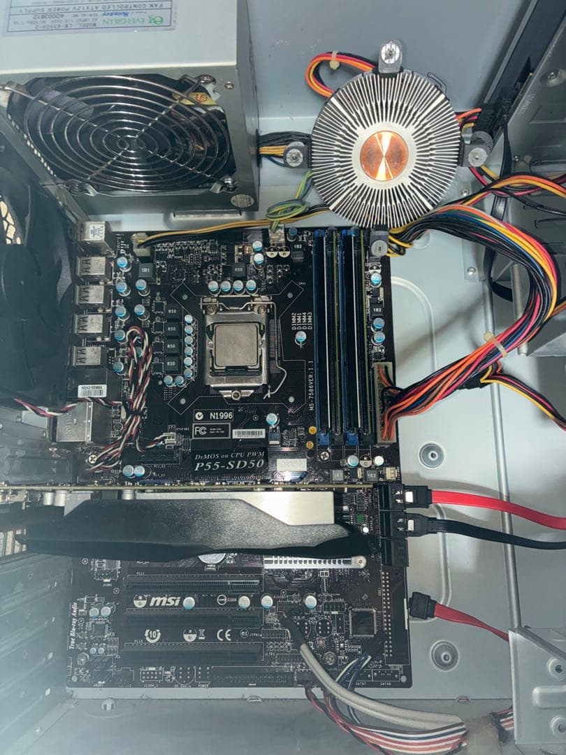 （ジャンク）i7 868 GTX1050Ti 入り古いパソコンHDDセット