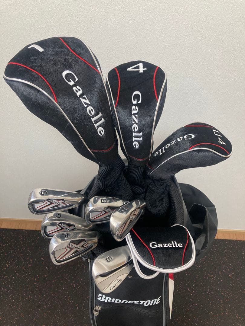 【初心者おすすめ】ブリヂストンGazelle ゴルフセット10本 バッグ付