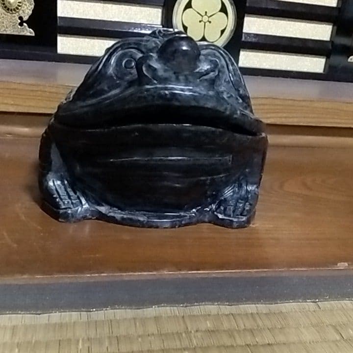 超特大7.4kg 天然石 オブシィディアン 黒曜石 貔貅(三本足蛙) 蝙蝠 亀