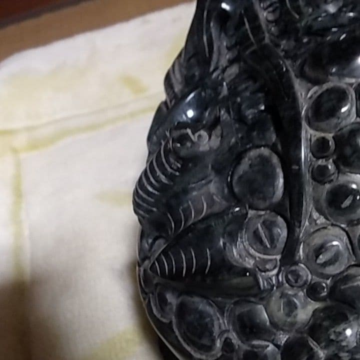 超特大7.4kg 天然石 オブシィディアン 黒曜石 貔貅(三本足蛙) 蝙蝠 亀