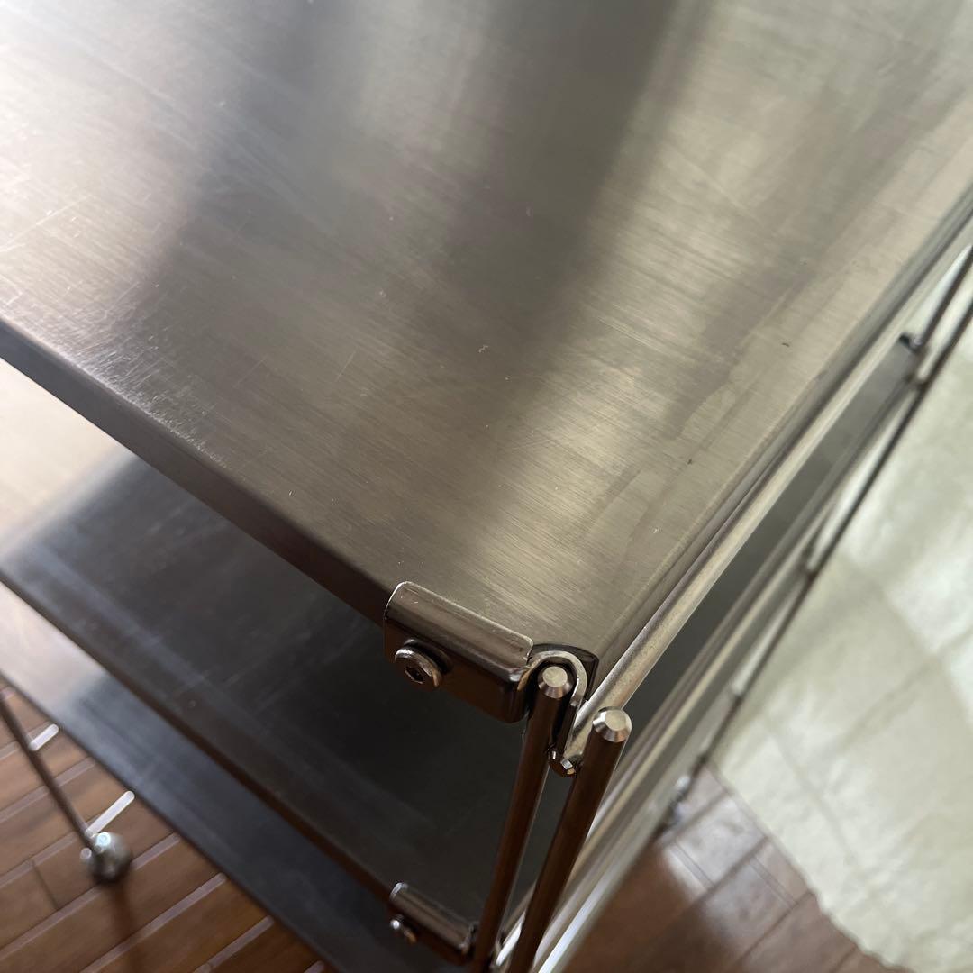 無印良品　ステンレスユニットシェルフ　幅41cm 棚3段