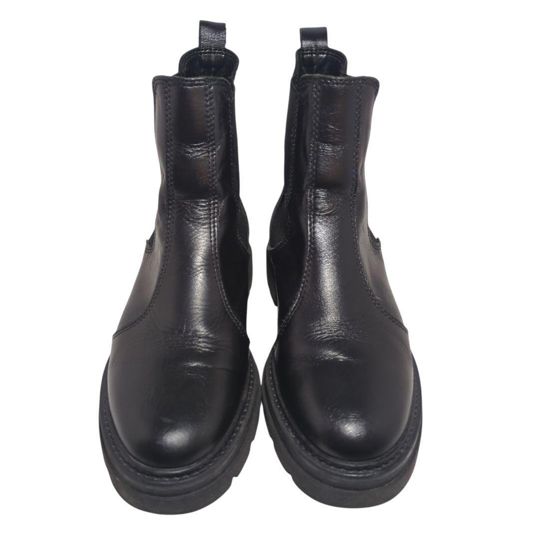 【良品】ENESS　エネス　サイドゴアブーツ　チェルシーブーツ　ブラック　35