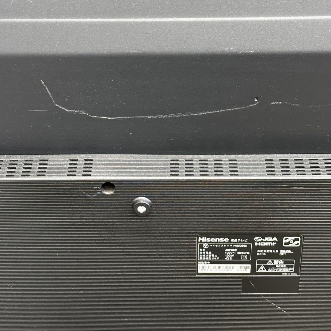 ◇こー訳あり激安 43型 2020Hisense 液晶テレビ43F68E