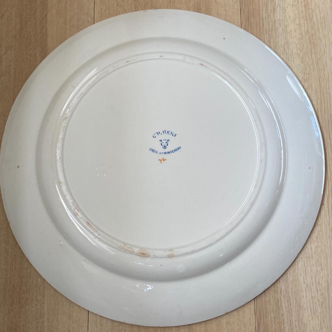 Creil et Montereau大きいお皿（３１cm) クレイユモントロー