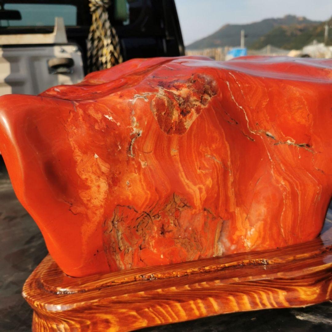 赤玉石65キロ　庭石　鑑賞石　石　原石　宝石　鉱物　オブジェ　インテリア