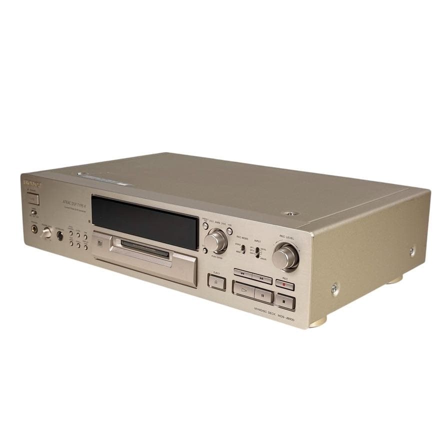 動作品・説明書付属・ソニー ミニディスクデッキ ゴールド MDS-JB930