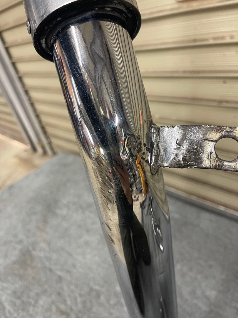 CBX400F RPMマフラー 　当時物　規制前？　へこみ有り