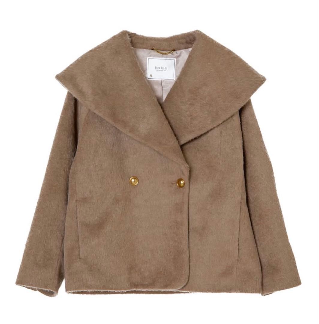 herlipto ♡ Double Breasted Shaggy Coat