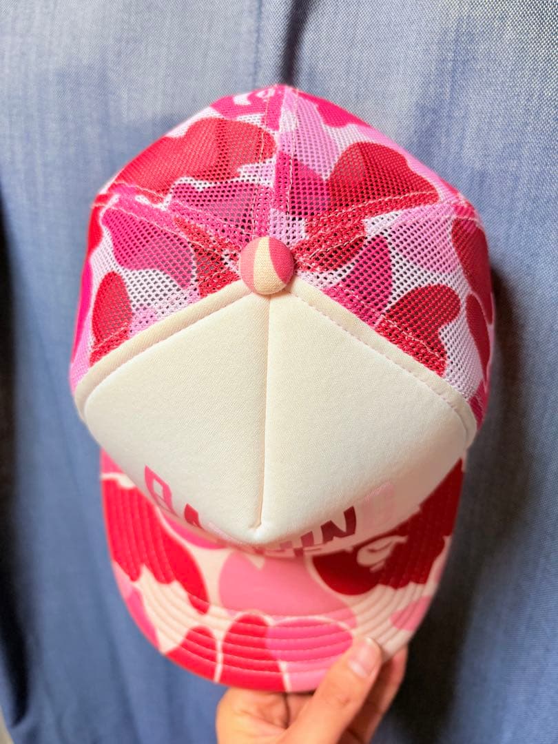 BAPE カモフラージュ メッシュキャップ