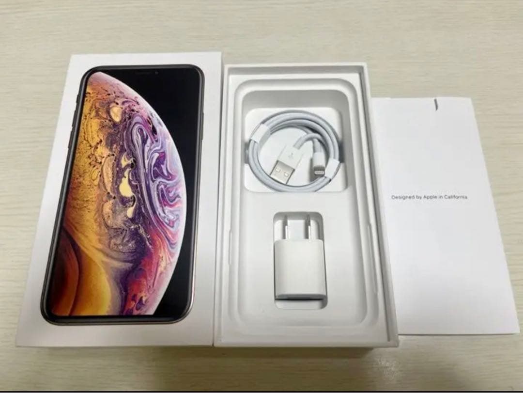 値下げ美品 Apple SIMフリー iPhoneXS 64GB ゴールド