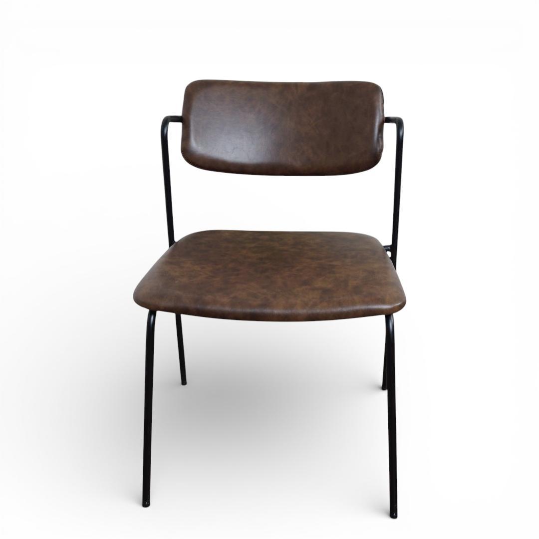 【新品】　ビンテージスタイル　おしゃれ　ダイニングチェア　アイアンフレーム