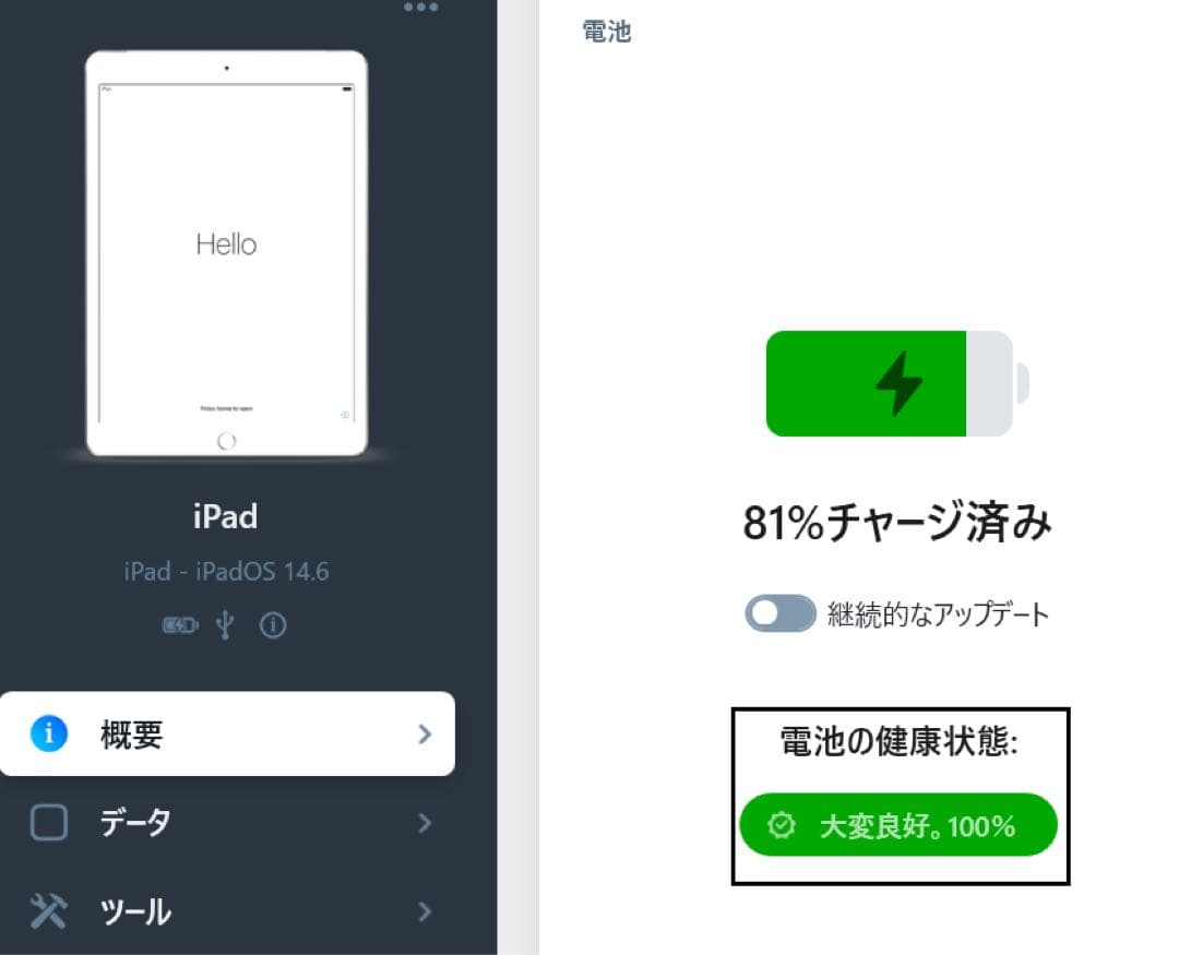 美品バッテリー劣化ナシiPad 第7世代 32GB Wi-Fi セルラー ドコモ
