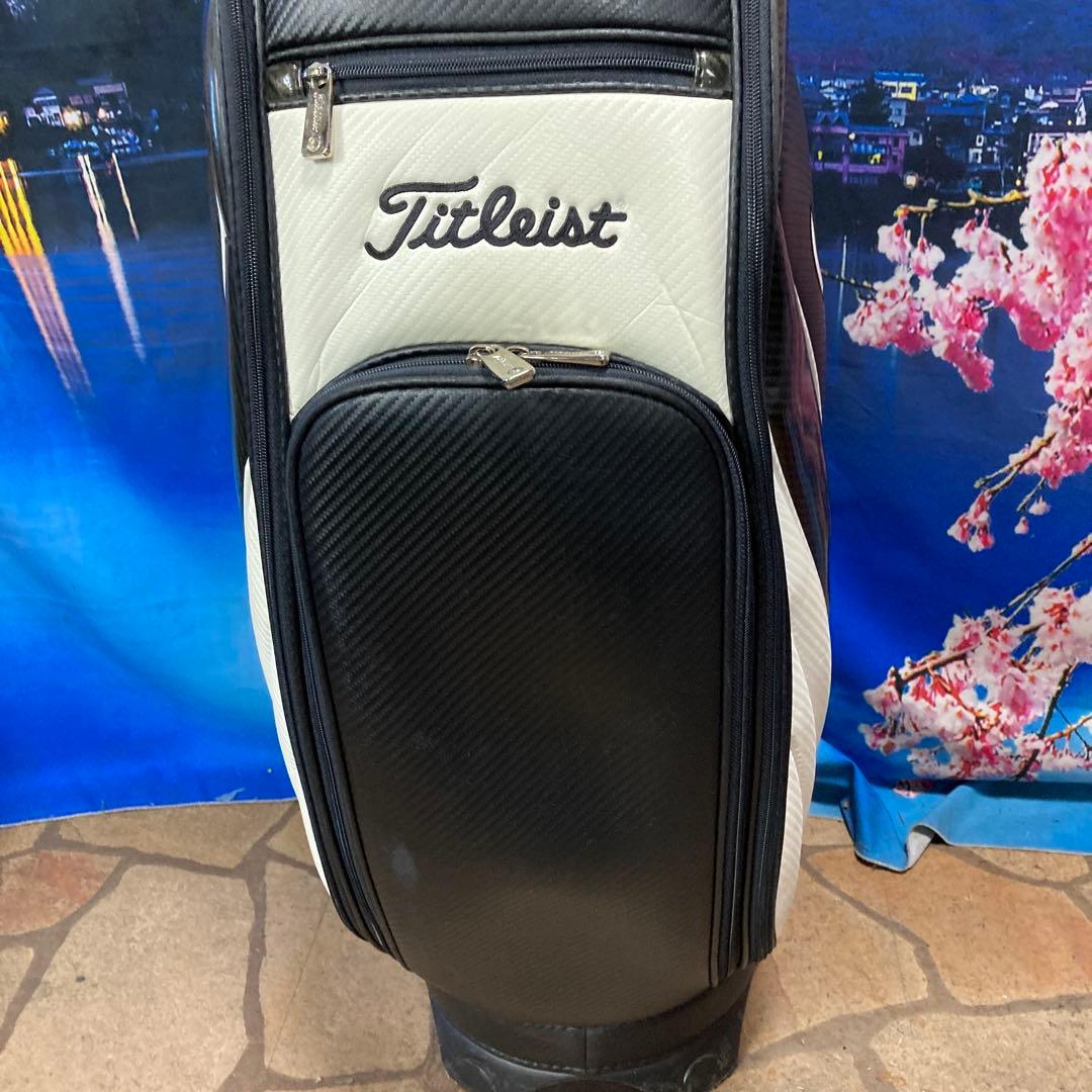 寶BU-1095 Titleistキャディバッグ ブラックホワイト CB731
