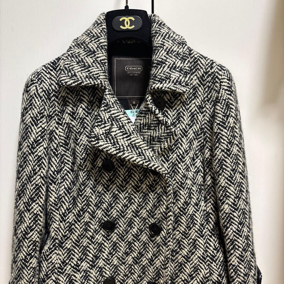 コーチ COACH ピーコート ヘリンボーン　ツイード サイズ2