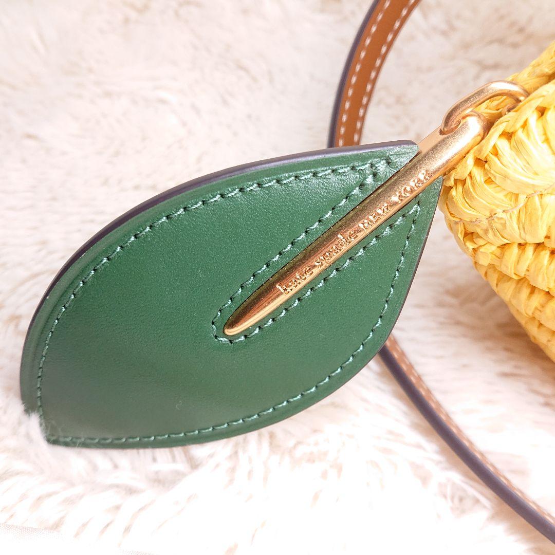 ケイトスペード レモン ドロップ ストロー クロスボディ トートバッグ イエロー