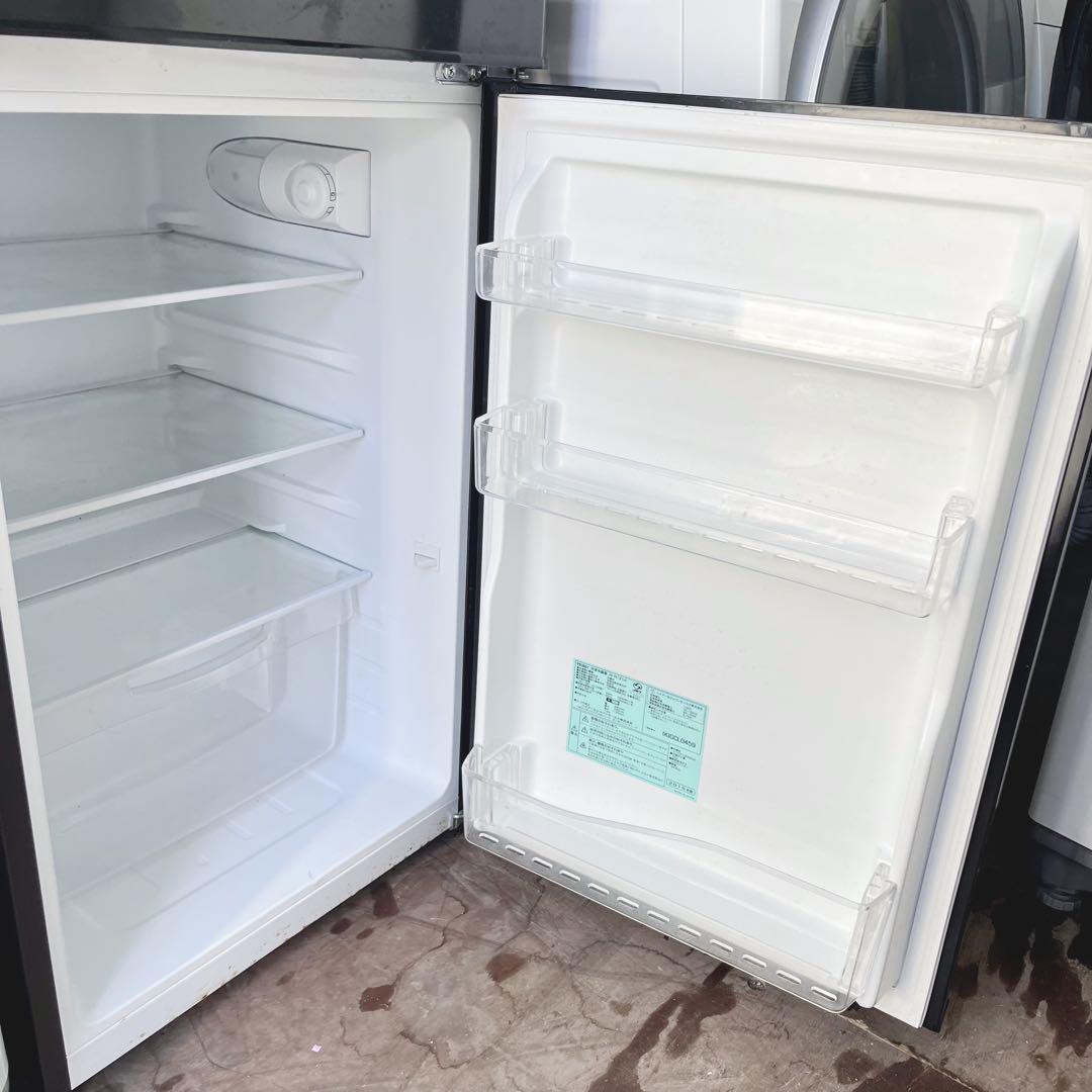 334取付無料！スタイリッシュブラックコンパクト冷蔵庫SHARP風乾燥付き洗濯機