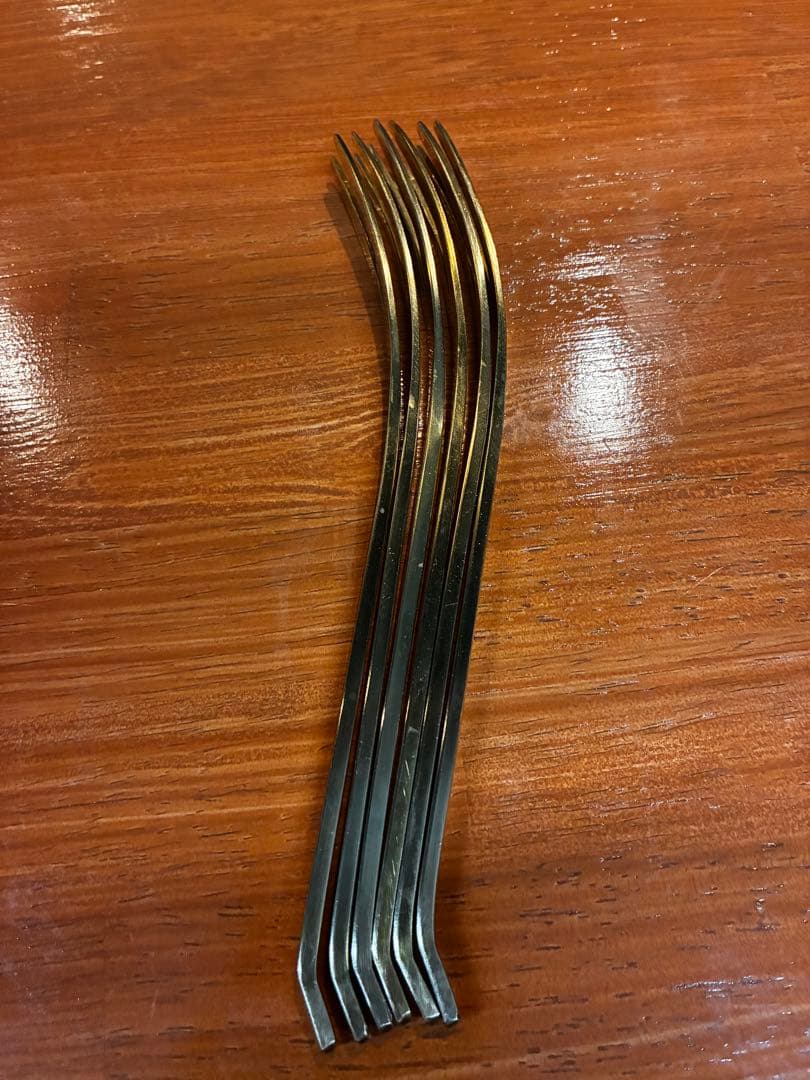 鍛金工房WESTSIDE33 寺地茂 作 真鍮 フォーク・スプーン　12点