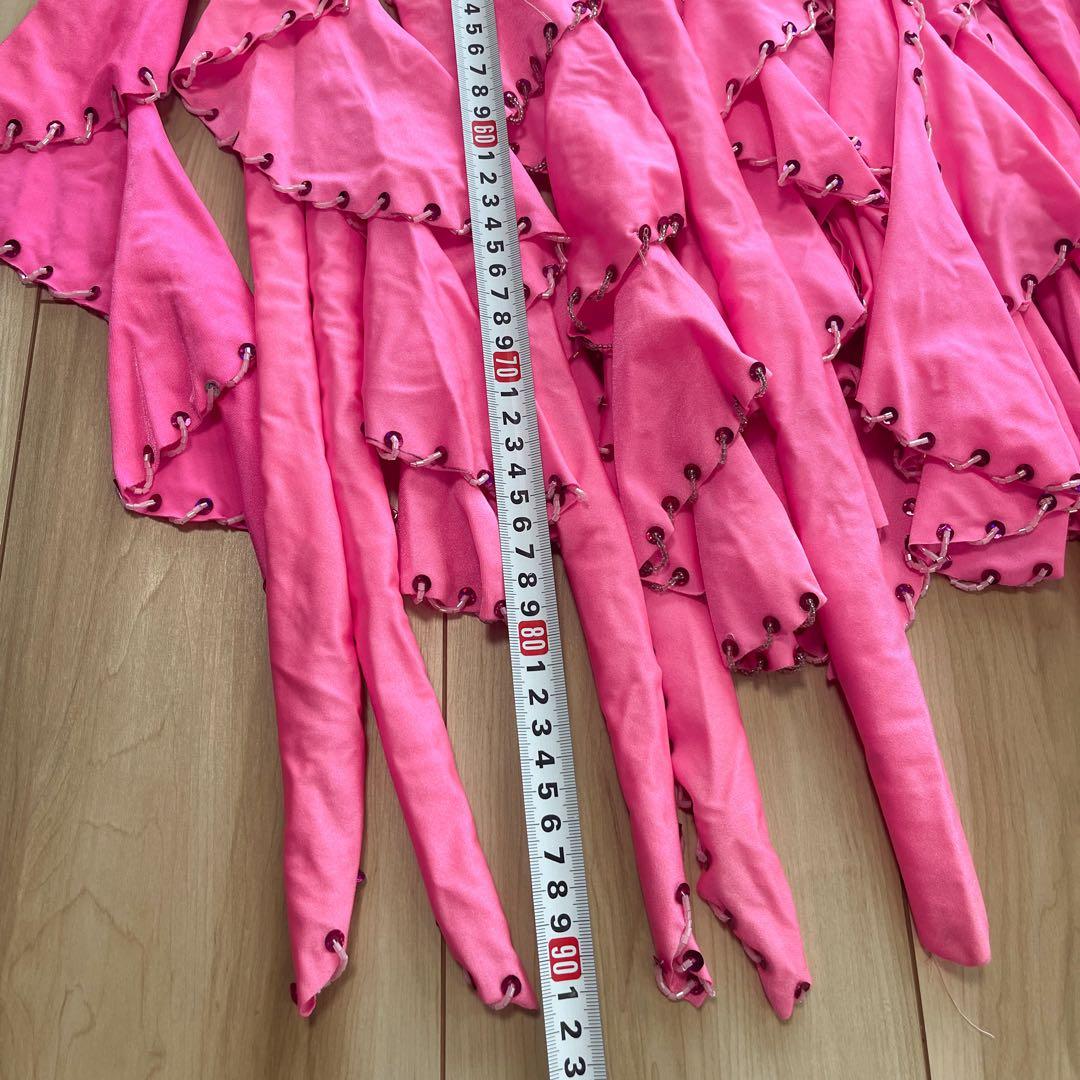 エジプト製ベリーダンス衣装 ピンク ドラムソロ　ミニスカート