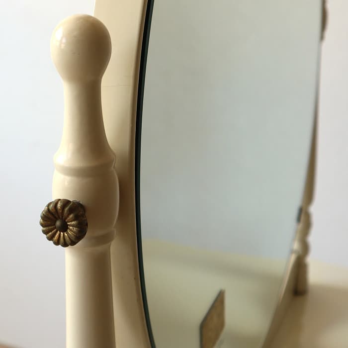 ヴィンテージ シャビーシック ドレッサー ホワイト ピアノ塗装 古家具