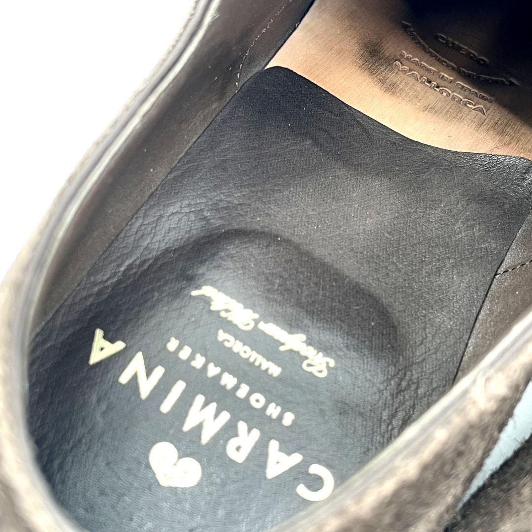 カルミーナシューメーカー ダークブラウン　スエード　ローファー 8 26cm相当