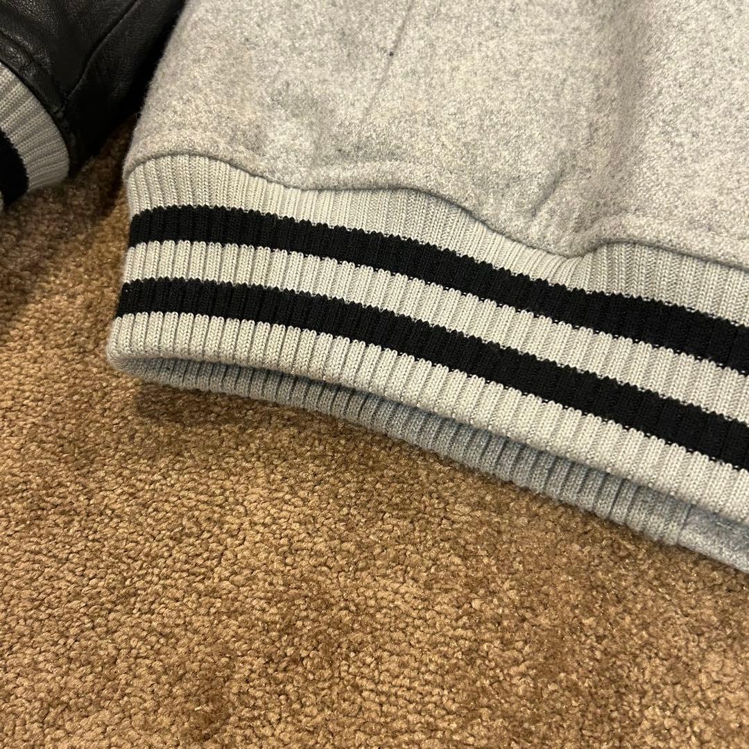 最終価格　ニューエラ スタジャン　Lサイズ　グレー/ブラック　山羊革　ゴート