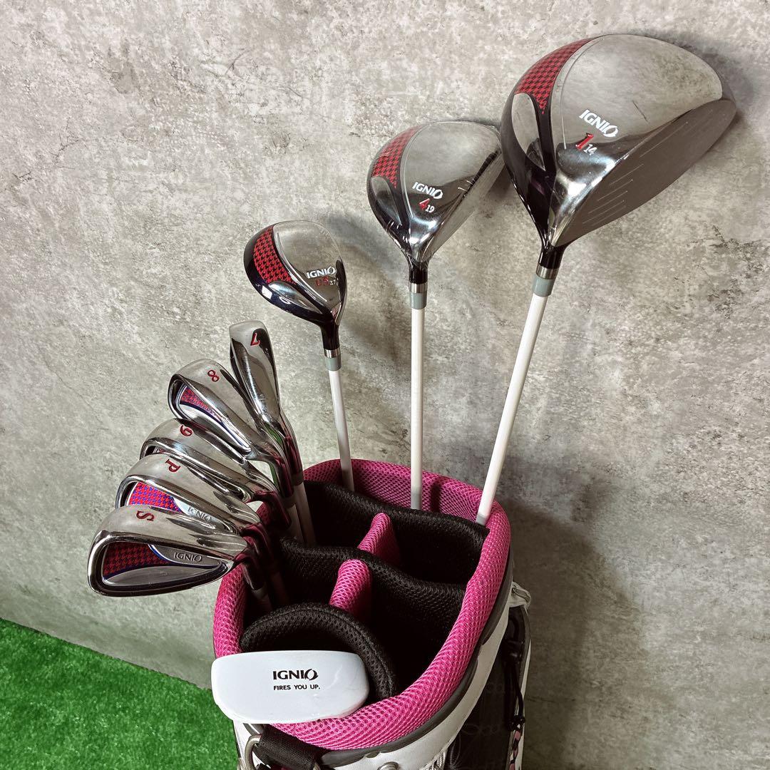 キャロウェイ Solaire キャディバッグ付 IGNIOレディースゴルフセット