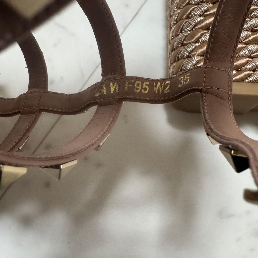 VALENTINO★ヴァレンティノ★スタッズ★ブラック★ウェッジサンダル 35