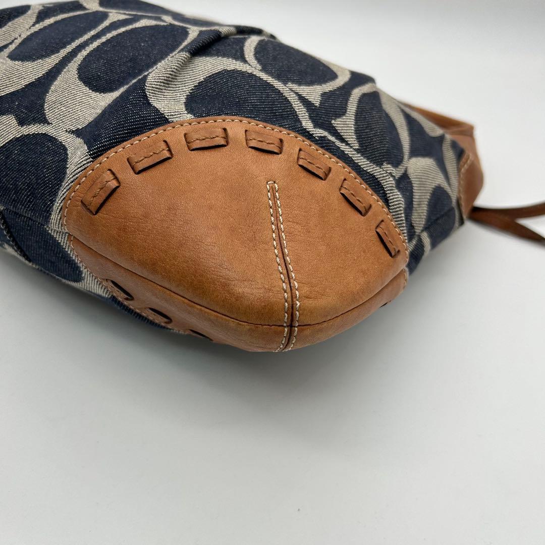 バッグ Coach Shoulder Bag Denim Signature Y2k