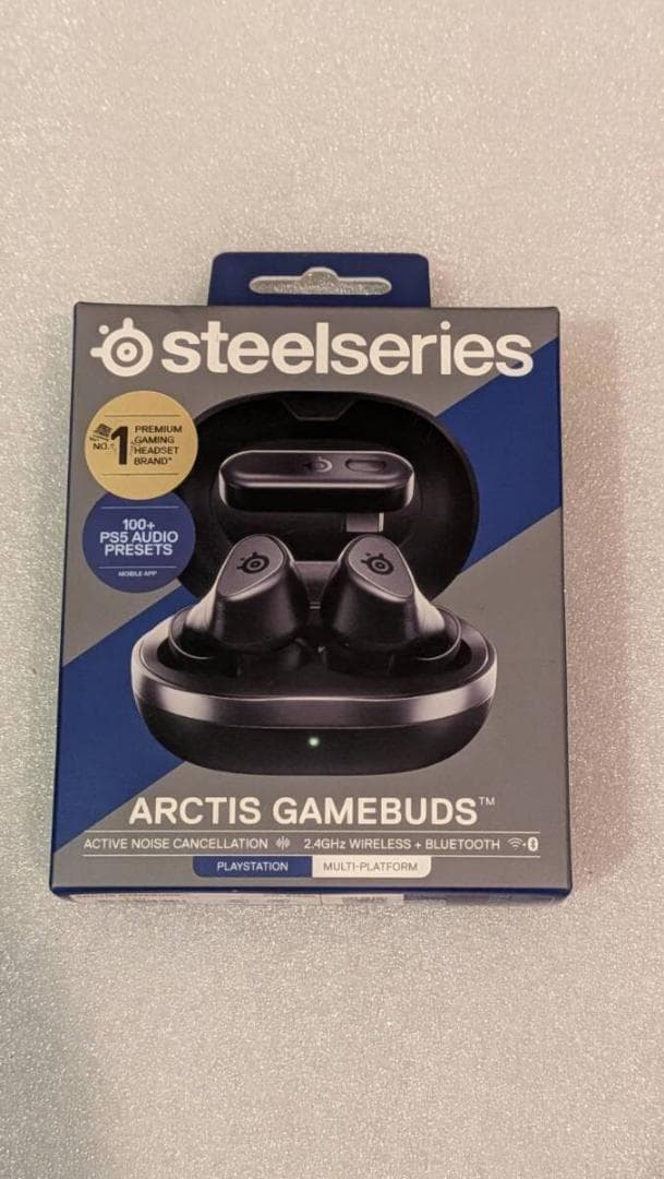 未使用 ブラック スティールシリーズ ARCTIS GAMEBUDS 黒