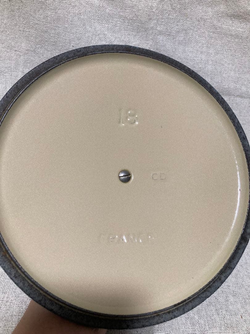 ル・クルーゼ　ココットロンド　18㎝　ターコイズ