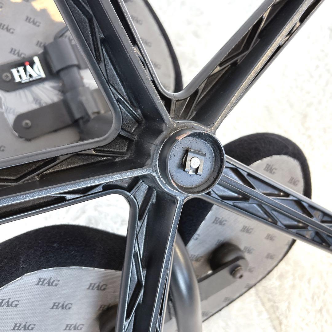 【希少】HAG バランスチェア ガス圧昇降機能 キャスター付 黒