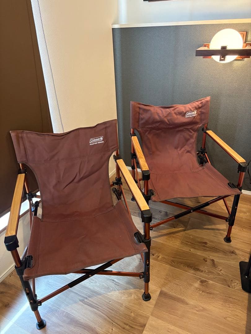 Coleman マスターシリーズコットンキャンバスチェア2脚セット※バラ売り不可
