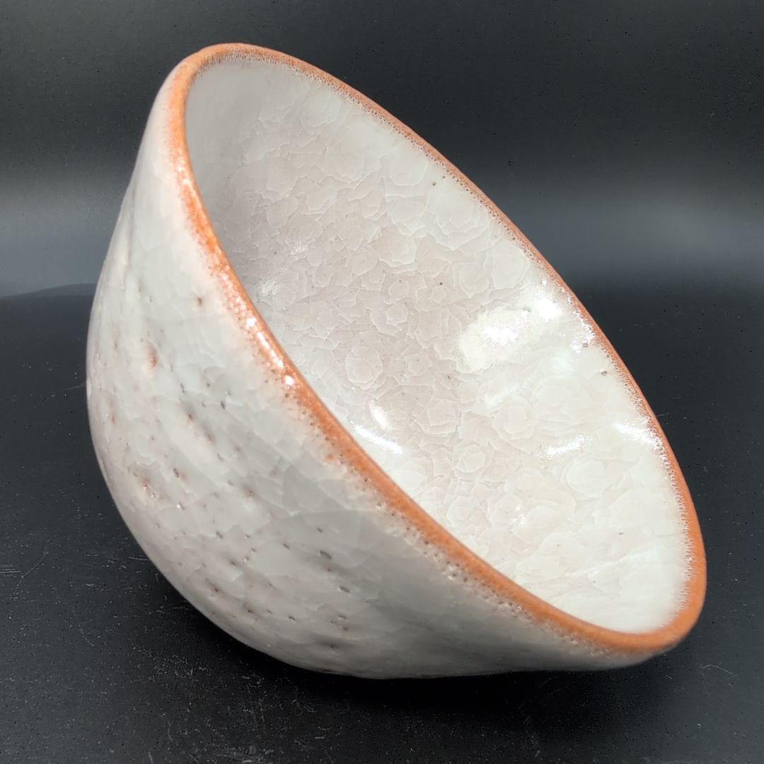 【未使用】茶道具 薄氷紋 抹茶茶碗 瀬戸焼　宮内庁 御用達 窯