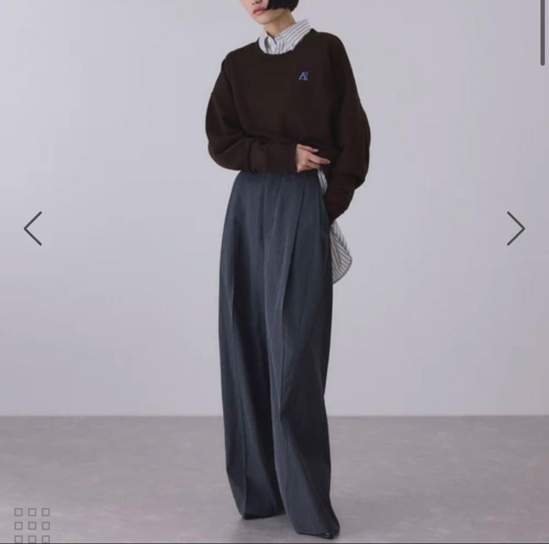 アダムエロペ　ブラウンスウェット