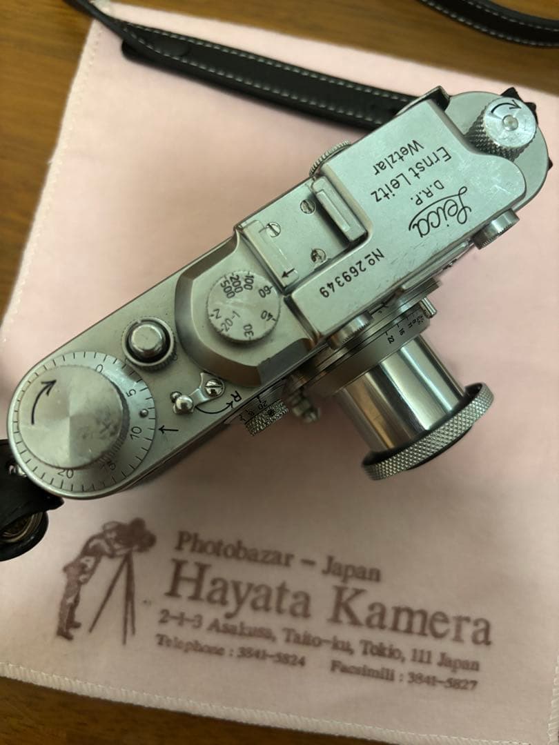 バルナックleicaとElmar 5cm 美品　早田カメラ購入　おまけ多数付