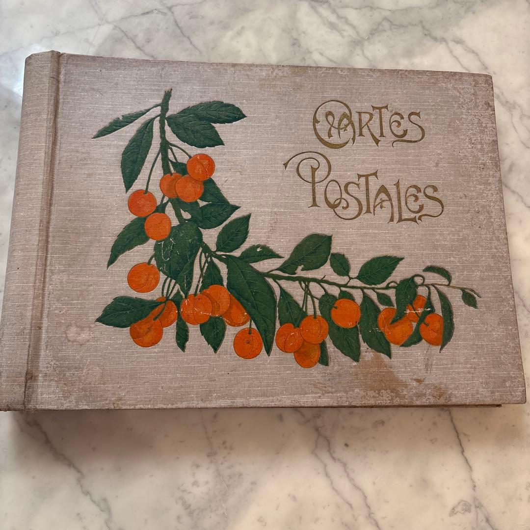 フランス　アンティーク　ポストカード　アルバム　CARTES POSTALES
