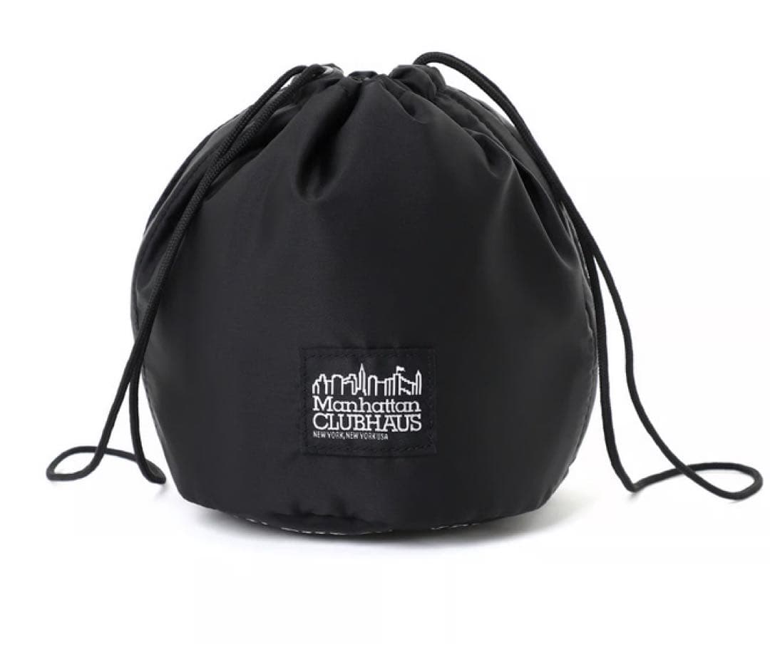 Manhattan Portage x Clubhaus 巾着 ブラック