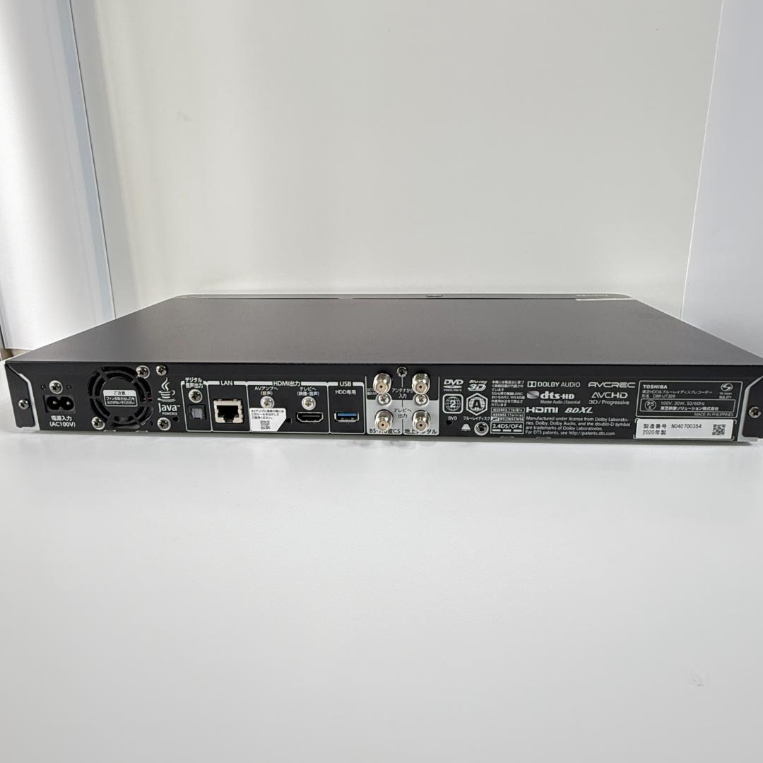 東芝3TB HDD/3チューナー搭載ブルーレイレコーダー DBR-UT309