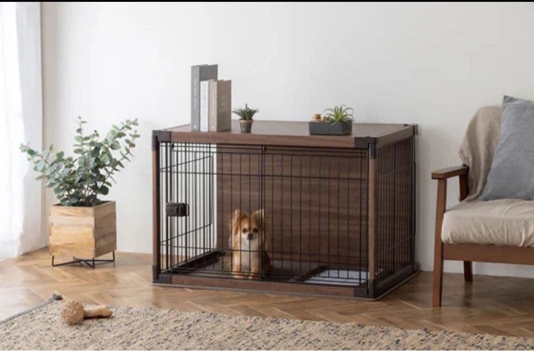 【美品】 ✨１週間のみ使用✨ アイリスオーヤマ サークル ダークブラウン