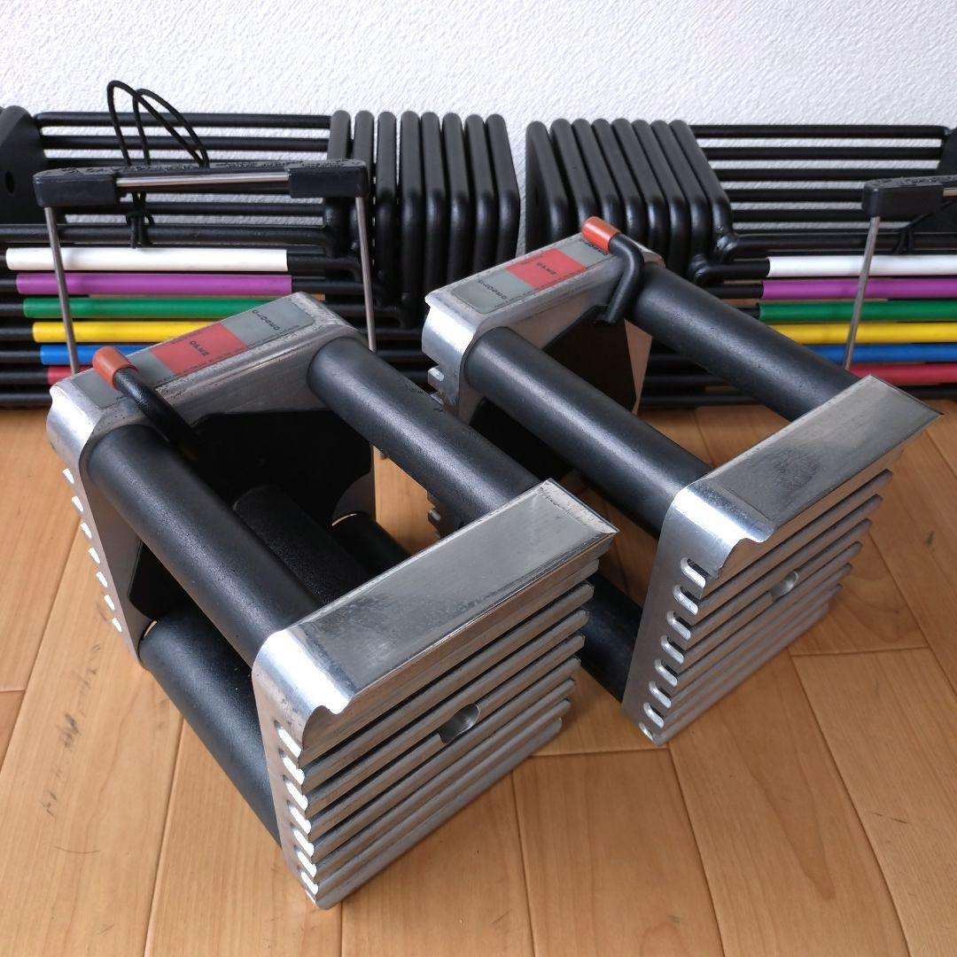 ②幻の初代 POWERBLOCK 43kg アルミ削り出しハンドル 計86kg