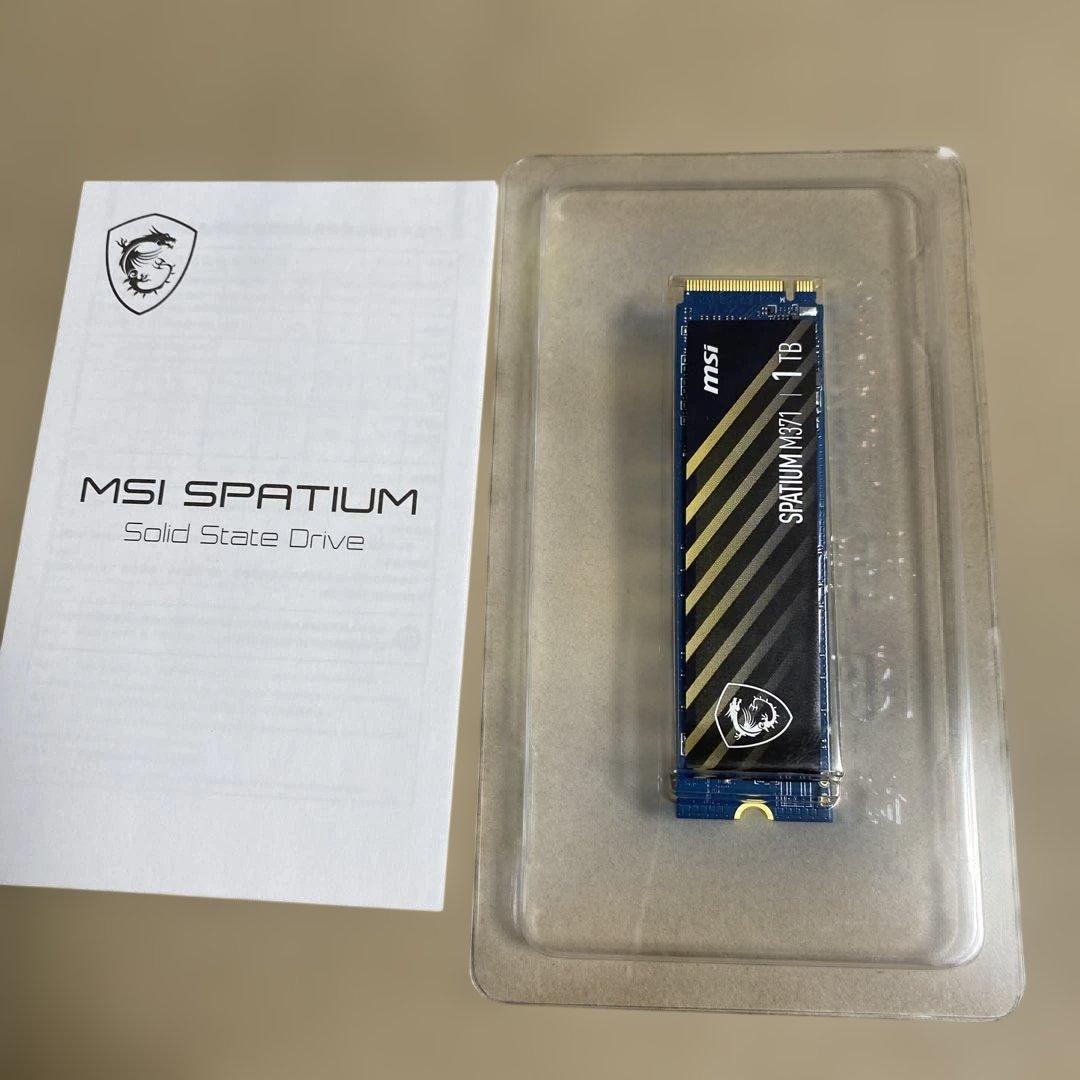 MSI SPATIUM M3710シリーズ 1TB SSD