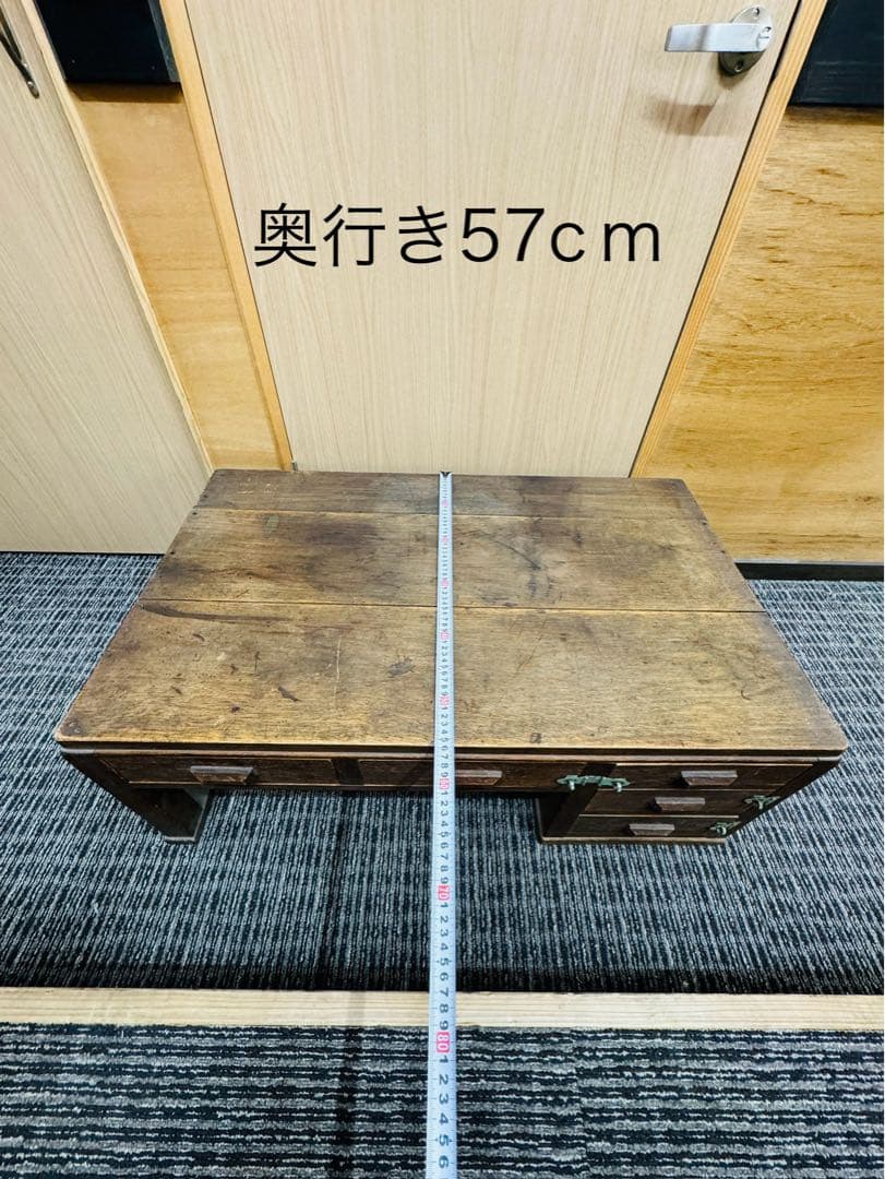 昭和レトロ！希少品！ちゃぶ台　座卓　テーブル　机　引き出し　民藝家具　書斎机 和