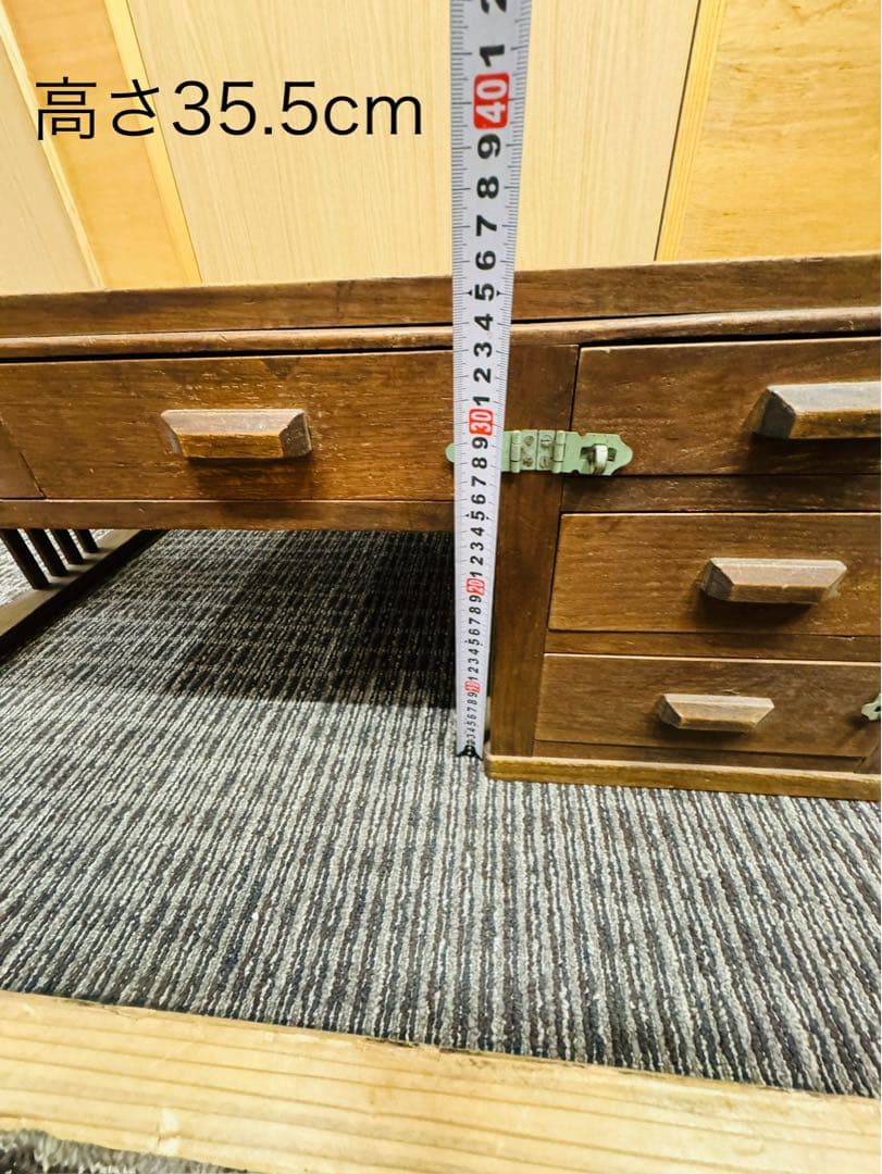 昭和レトロ！希少品！ちゃぶ台　座卓　テーブル　机　引き出し　民藝家具　書斎机 和