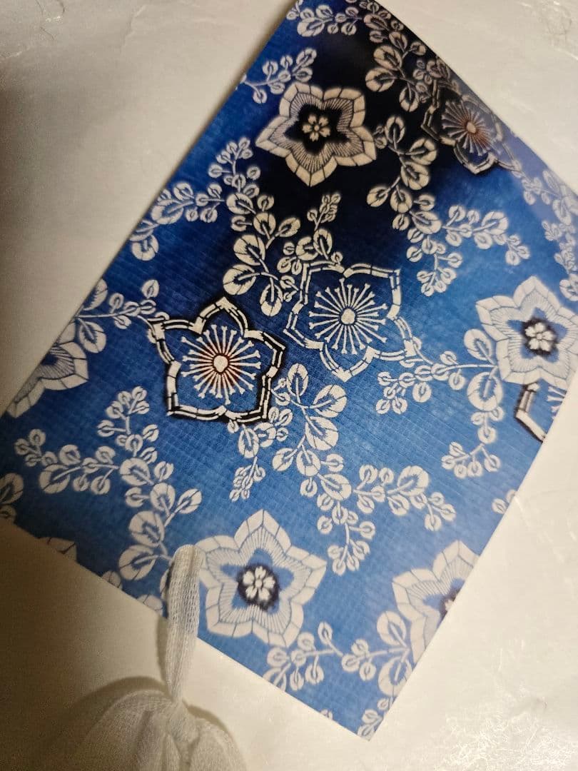 タイムセール!日本橋竺仙 綿紅梅そらいろ、桔梗に萩 仕立てあがりレア柄