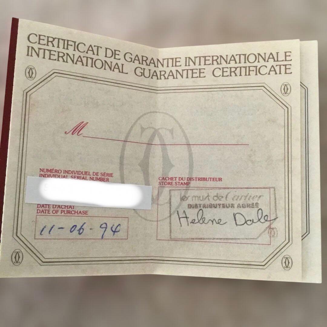 ジャンク品　Cattier カルティエ　レディース腕時計ヴィンテージマストコリゼ