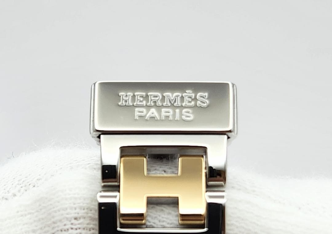 HERMES　CL4.220　エルメス　クリッパー　 Whiteシェル 保証書付