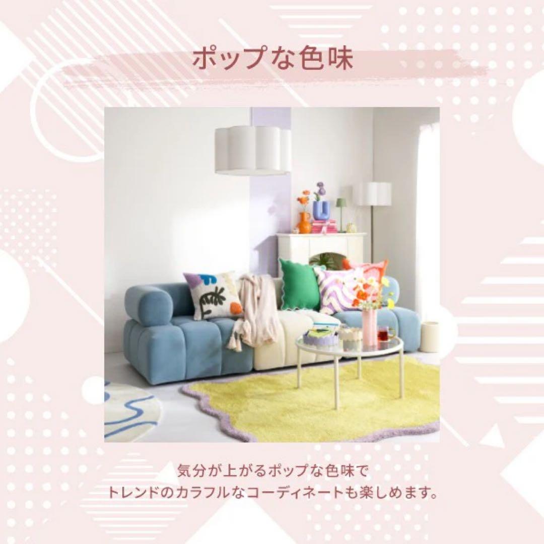 Francfranc パフィソファブルー3人掛け 左パーツ 美品