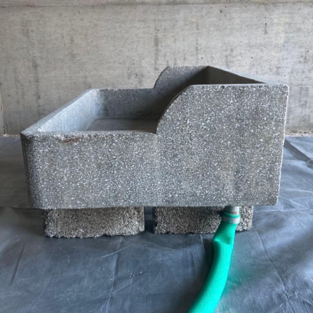 ガーデンシンク 流し台 手洗い 洗面 大型 コンクリート 園芸 シャビー レトロ