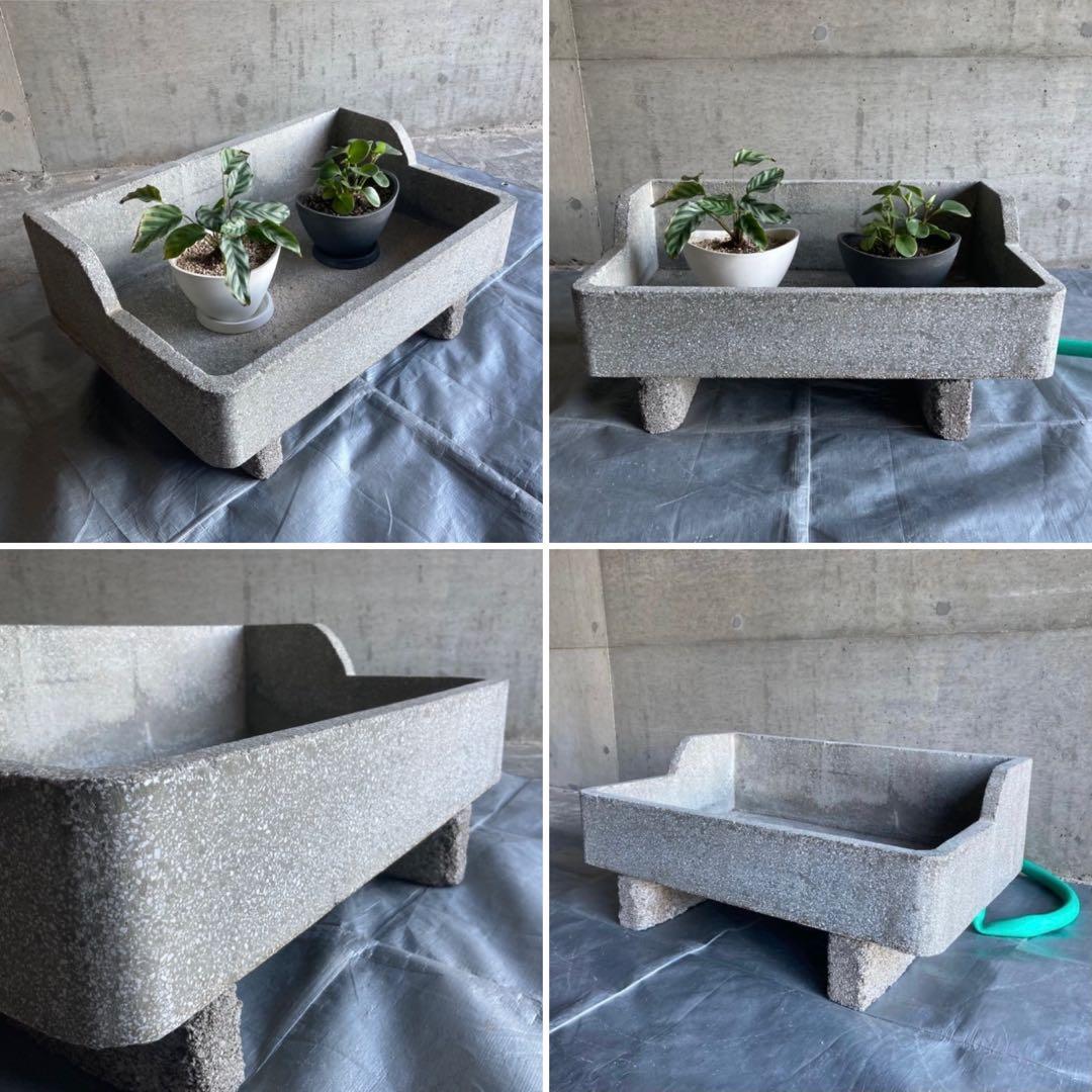 ガーデンシンク 流し台 手洗い 洗面 大型 コンクリート 園芸 シャビー レトロ