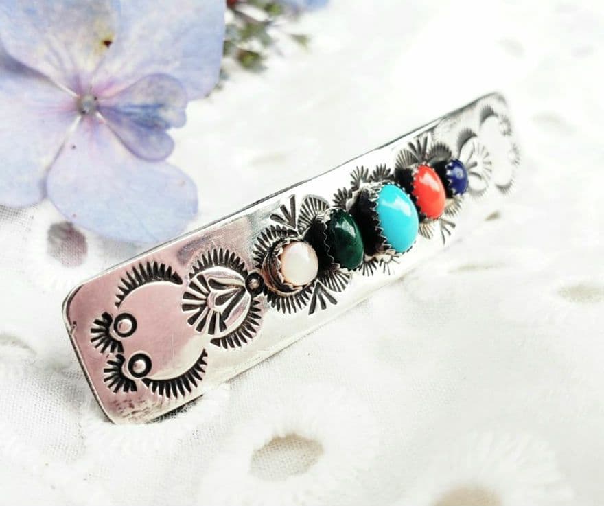 インディアンジュエリー　シルバー925 ナバホ　ターコイズ　ラピスラズリー　珊瑚